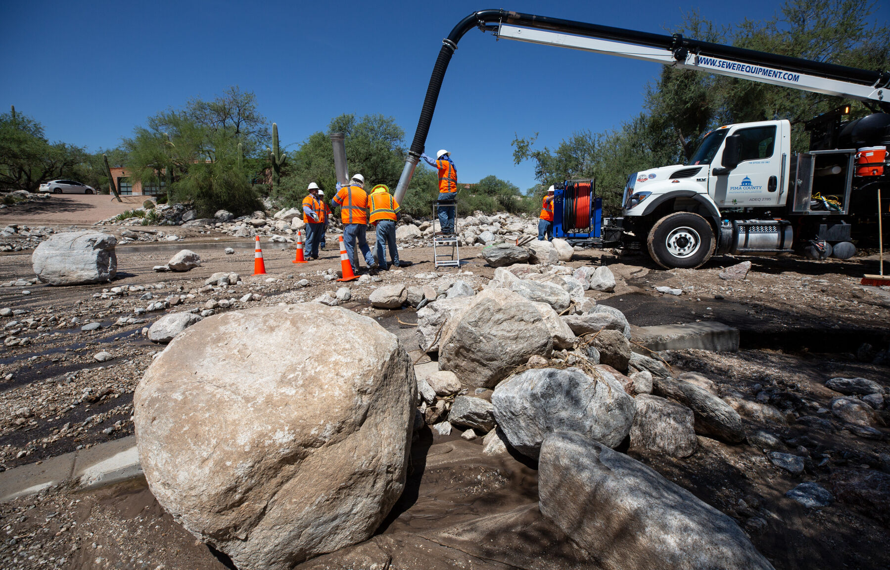 Wash, flooding, 2022, Tucson